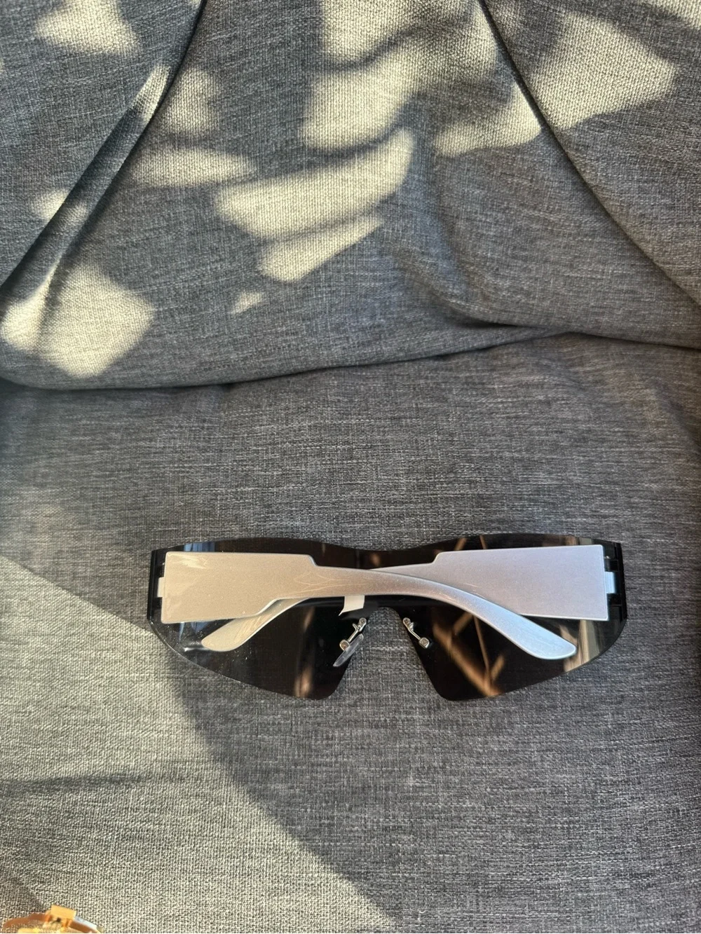 Replacement Mirrored Visor Lens for Smart Wearable Glasses - Black/Silver